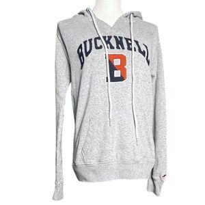 Women's League Collegiate Outfitters Bucknell Hoodie Grey Pullover SzM Pre-owned